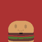 a portrait of said hamburger.